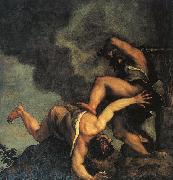  Titian Cain and Abel oil painting